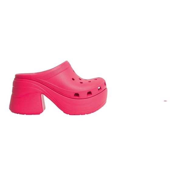 CROCS Shoes - Stylish Pink Platform Clogs